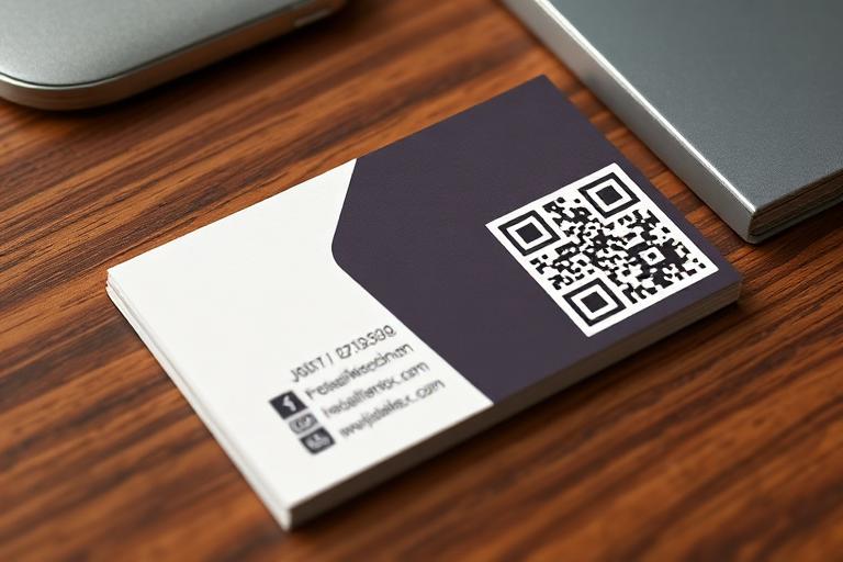 QR code used on business cards