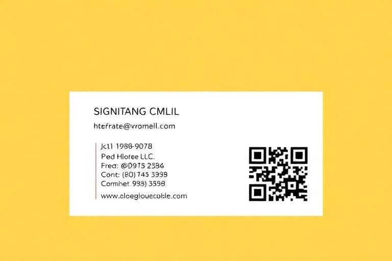 QR code used on email signatures