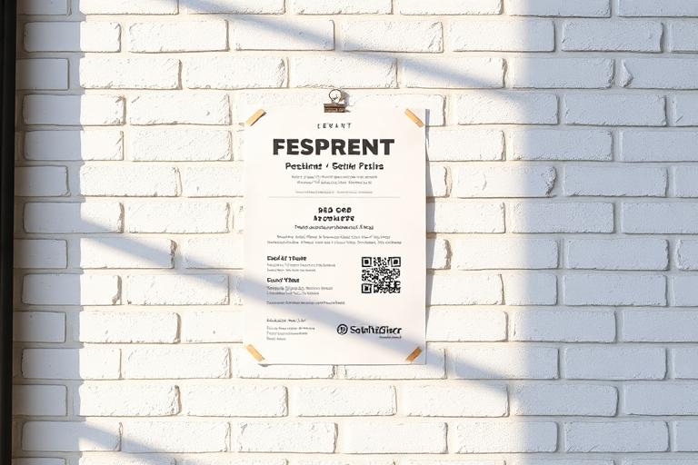 QR code used on posters and flyers